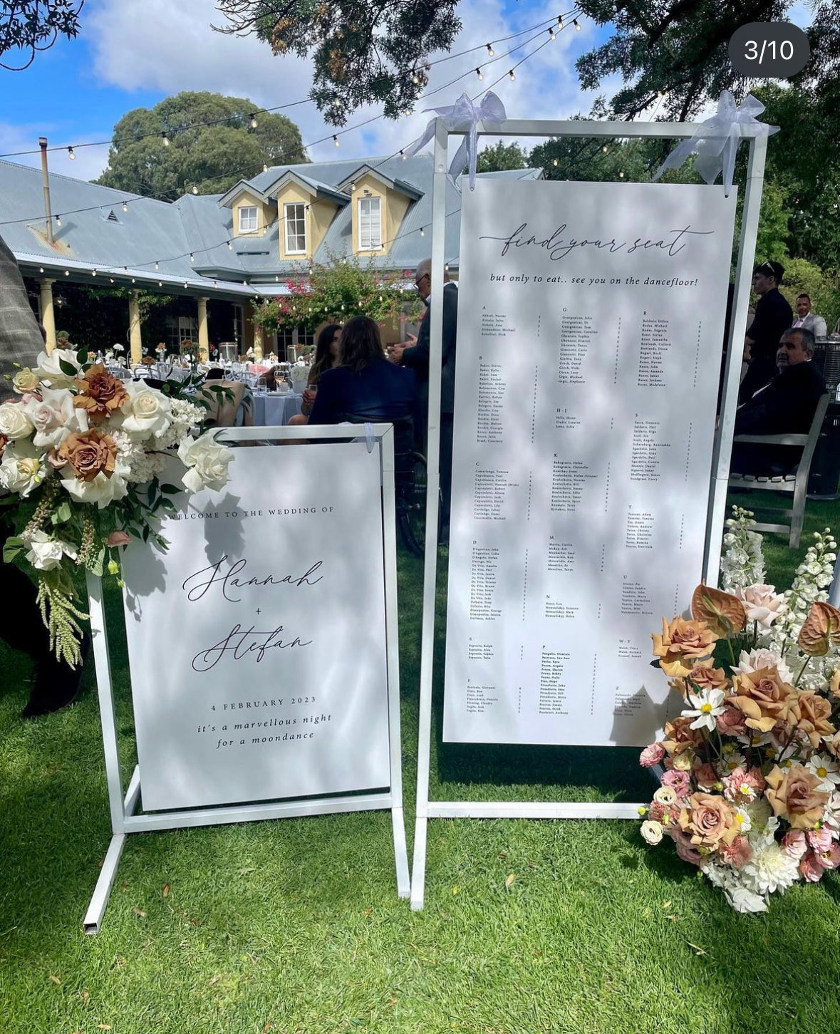 Signage Frames Adelaide Wedding Hire
