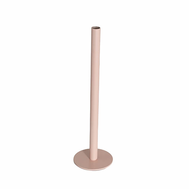 Single Metal Tube Vase Soft Pink Adelaide Wedding Hire
