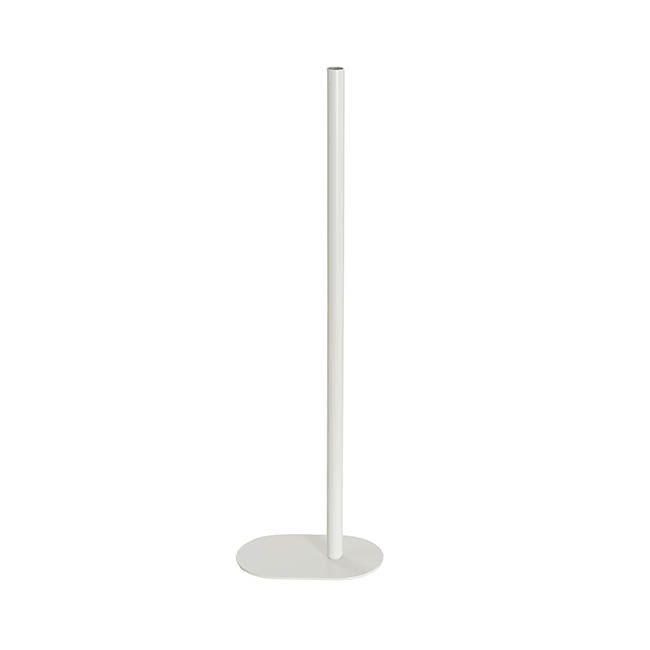 Single Metal Bud Vase White Adelaide Wedding Hire